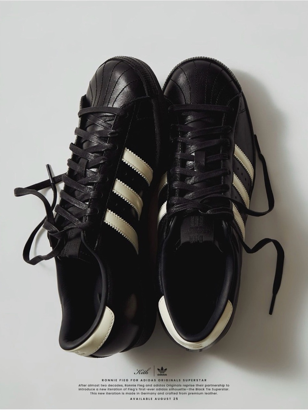 Kith adidas Superstar Vintage Black Tie Pack Size 11 IH4565 NEW!